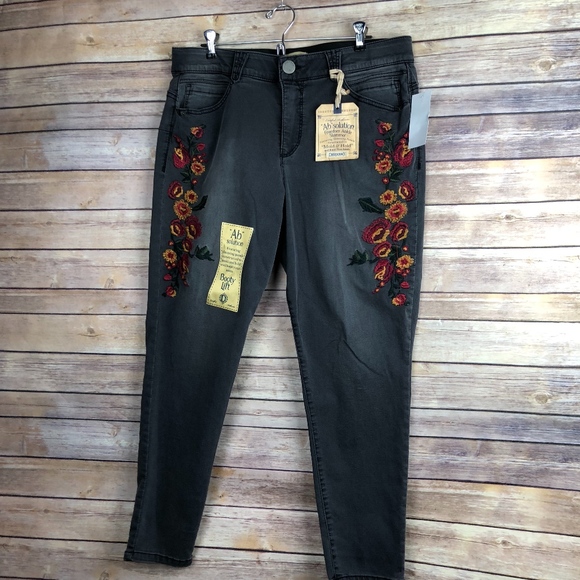 democracy embroidered jeans